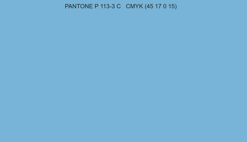 Color PANTONE P 113-3 C to CMYK (45 17 0 15) converter Color PANTONE P 113-3 C to CMYK (45 17 0 15) converter