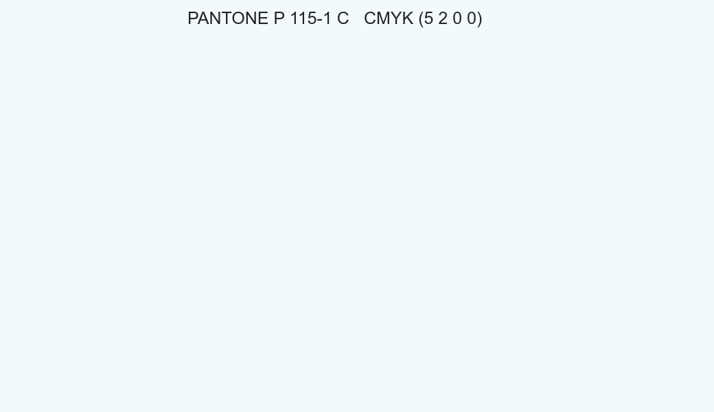 Color PANTONE P 115-1 C to CMYK (5 2 0 0) converter Color PANTONE P 115-1 C to CMYK (5 2 0 0) converter