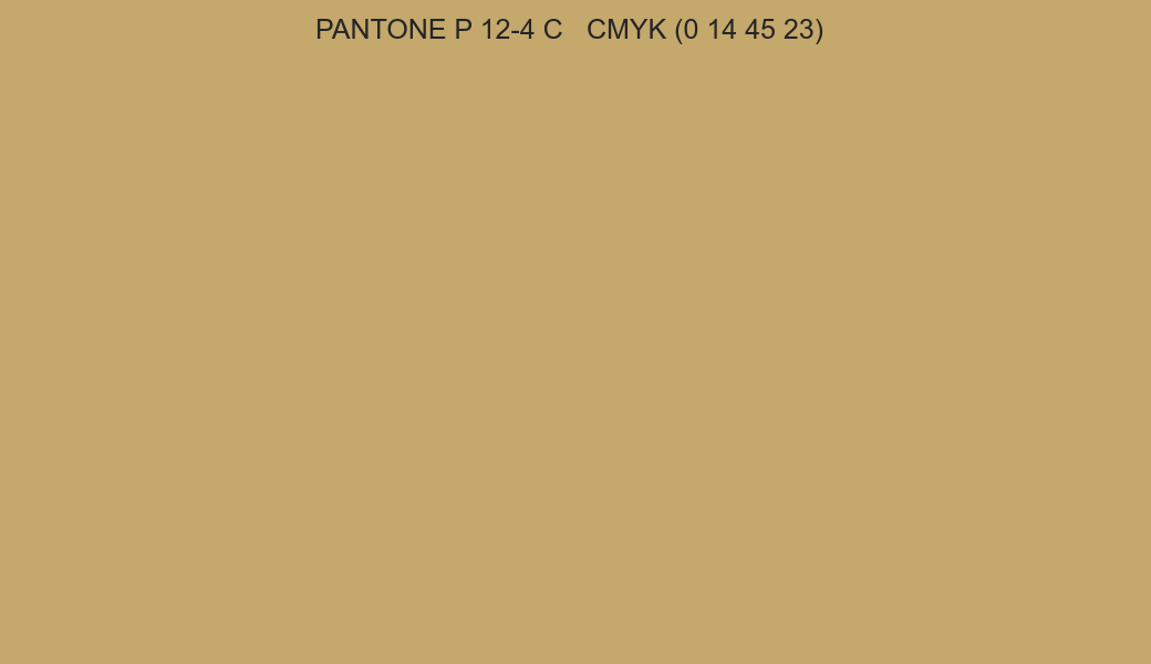 Color PANTONE P 12-4 C to CMYK (0 14 45 23) converter Color PANTONE P 12-4 C to CMYK (0 14 45 23) converter