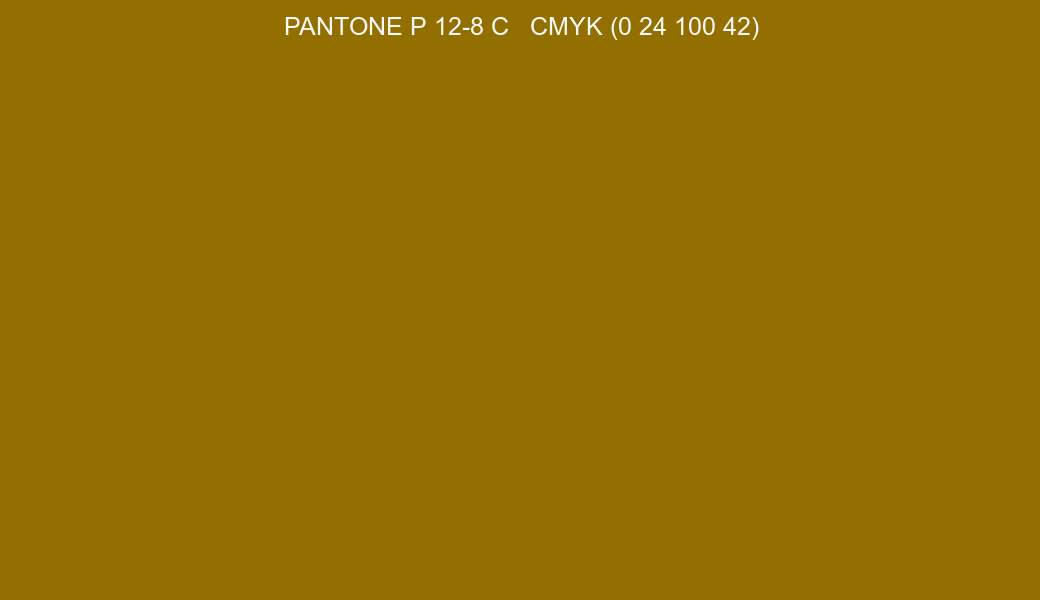 Color PANTONE P 12-8 C to CMYK (0 24 100 42) converter Color PANTONE P 12-8 C to CMYK (0 24 100 42) converter