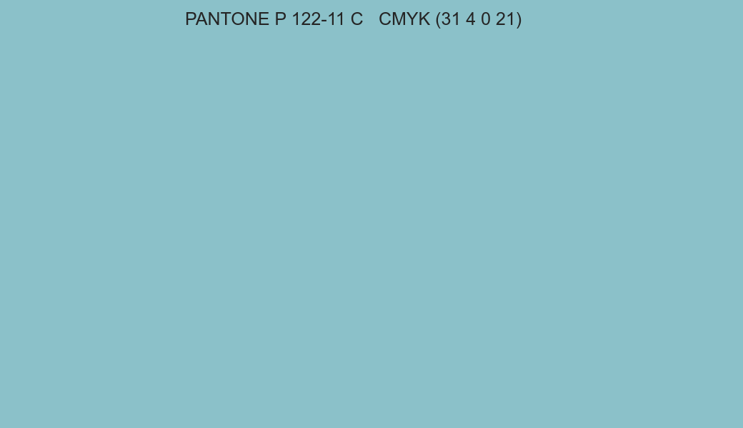 Color PANTONE P 122-11 C to CMYK (31 4 0 21) converter Color PANTONE P 122-11 C to CMYK (31 4 0 21) converter