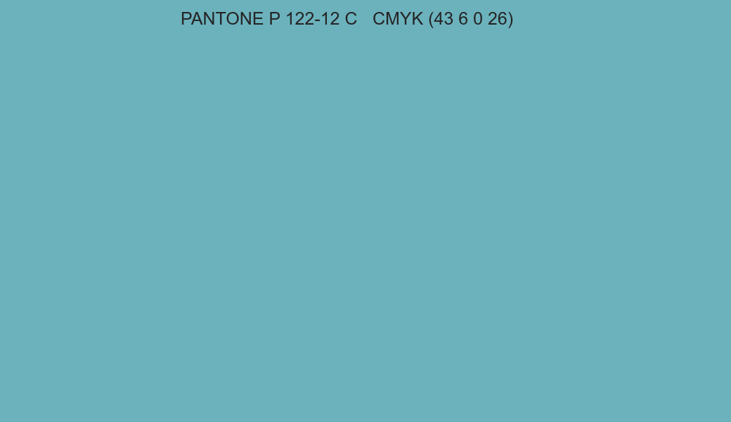 Color PANTONE P 122-12 C to CMYK (43 6 0 26) converter Color PANTONE P 122-12 C to CMYK (43 6 0 26) converter