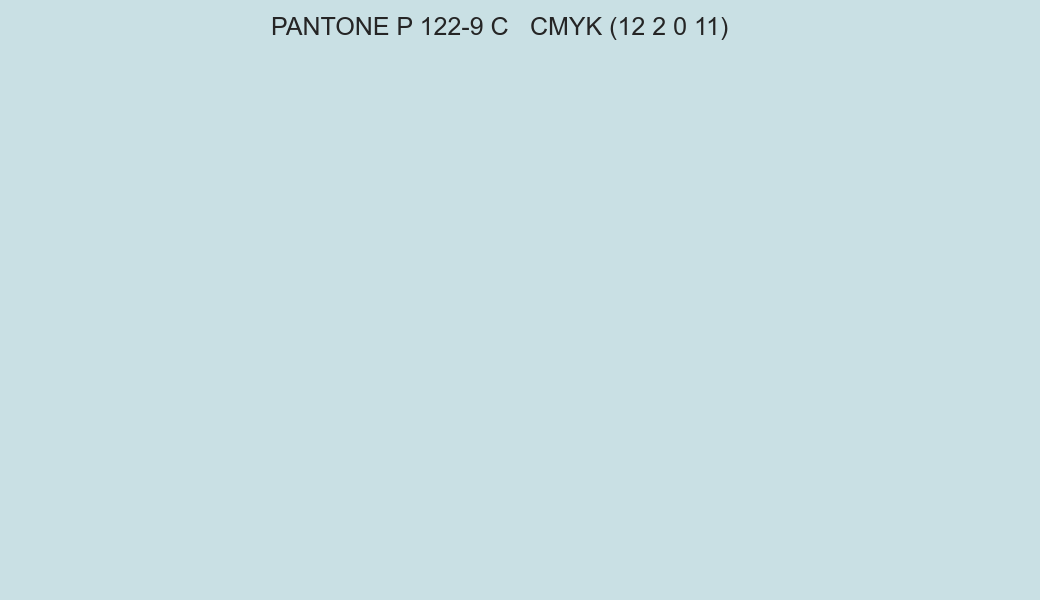 Color PANTONE P 122-9 C to CMYK (12 2 0 11) converter Color PANTONE P 122-9 C to CMYK (12 2 0 11) converter