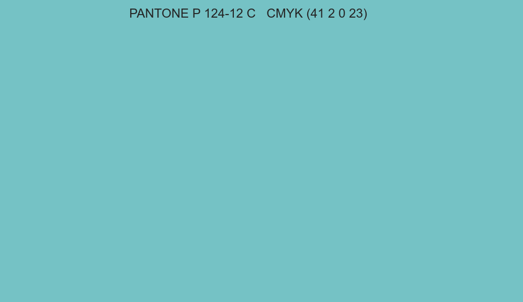 Color PANTONE P 124-12 C to CMYK (41 2 0 23) converter Color PANTONE P 124-12 C to CMYK (41 2 0 23) converter