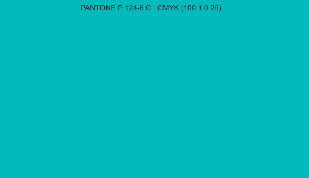 Color PANTONE P 124-6 C to CMYK (100 1 0 26) converter Color PANTONE P 124-6 C to CMYK (100 1 0 26) converter