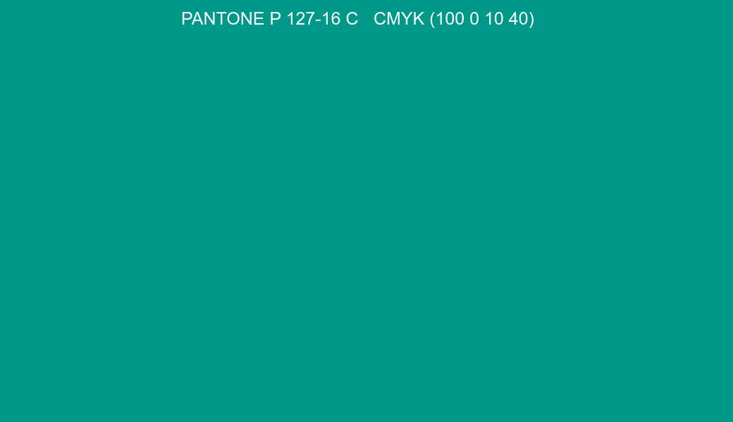 Color PANTONE P 127-16 C to CMYK (100 0 10 40) converter Color PANTONE P 127-16 C to CMYK (100 0 10 40) converter