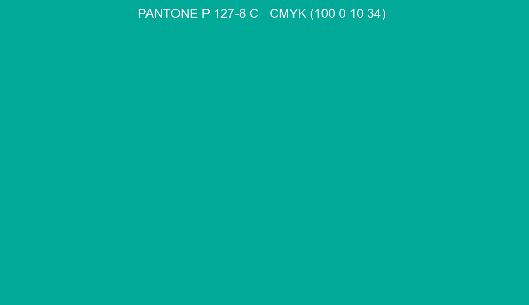 Color PANTONE P 127-8 C to CMYK (100 0 10 34) converter Color PANTONE P 127-8 C to CMYK (100 0 10 34) converter