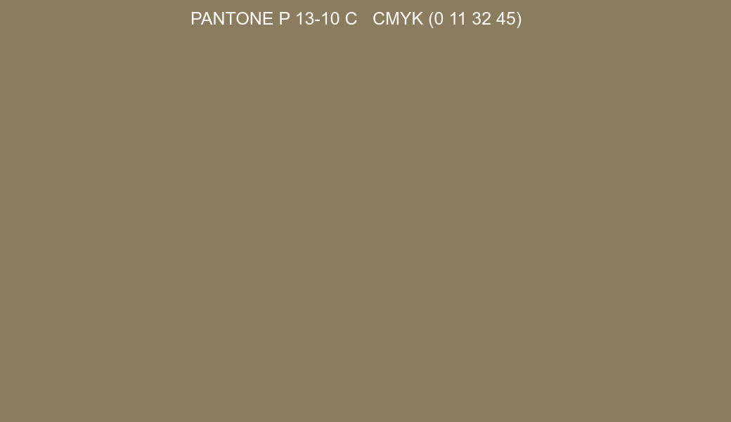Color PANTONE P 13-10 C to CMYK (0 11 32 45) converter Color PANTONE P 13-10 C to CMYK (0 11 32 45) converter