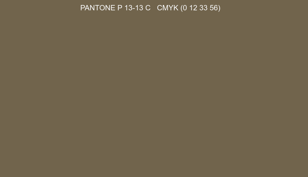 Color PANTONE P 13-13 C to CMYK (0 12 33 56) converter Color PANTONE P 13-13 C to CMYK (0 12 33 56) converter