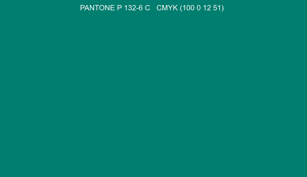 Color PANTONE P 132-6 C to CMYK (100 0 12 51) converter Color PANTONE P 132-6 C to CMYK (100 0 12 51) converter