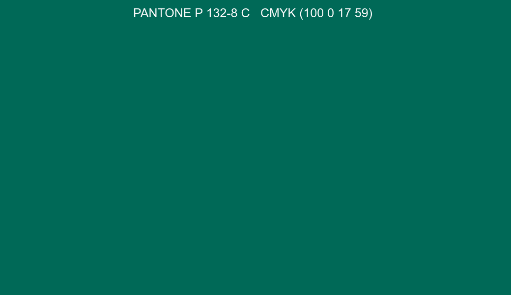 Color PANTONE P 132-8 C to CMYK (100 0 17 59) converter Color PANTONE P 132-8 C to CMYK (100 0 17 59) converter