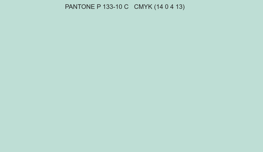 Color PANTONE P 133-10 C to CMYK (14 0 4 13) converter Color PANTONE P 133-10 C to CMYK (14 0 4 13) converter