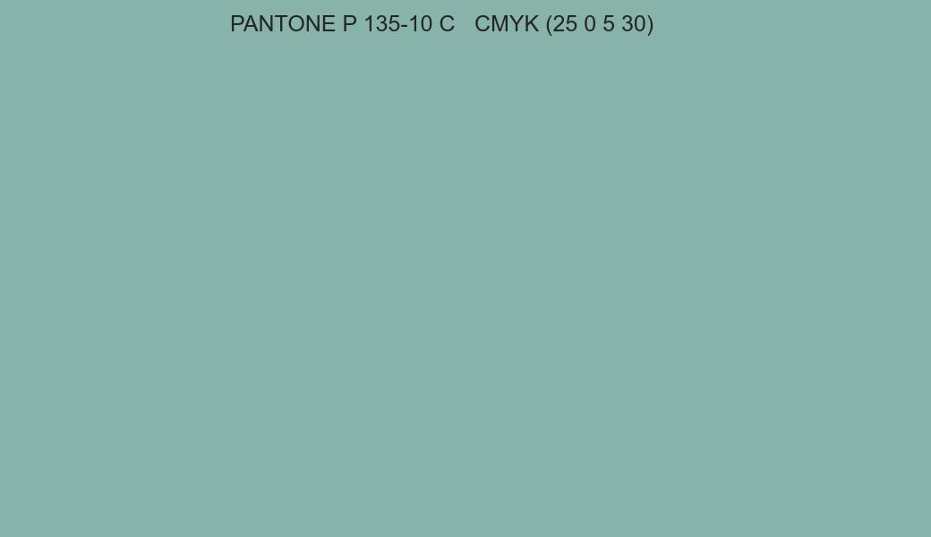 Color PANTONE P 135-10 C to CMYK (25 0 5 30) converter Color PANTONE P 135-10 C to CMYK (25 0 5 30) converter