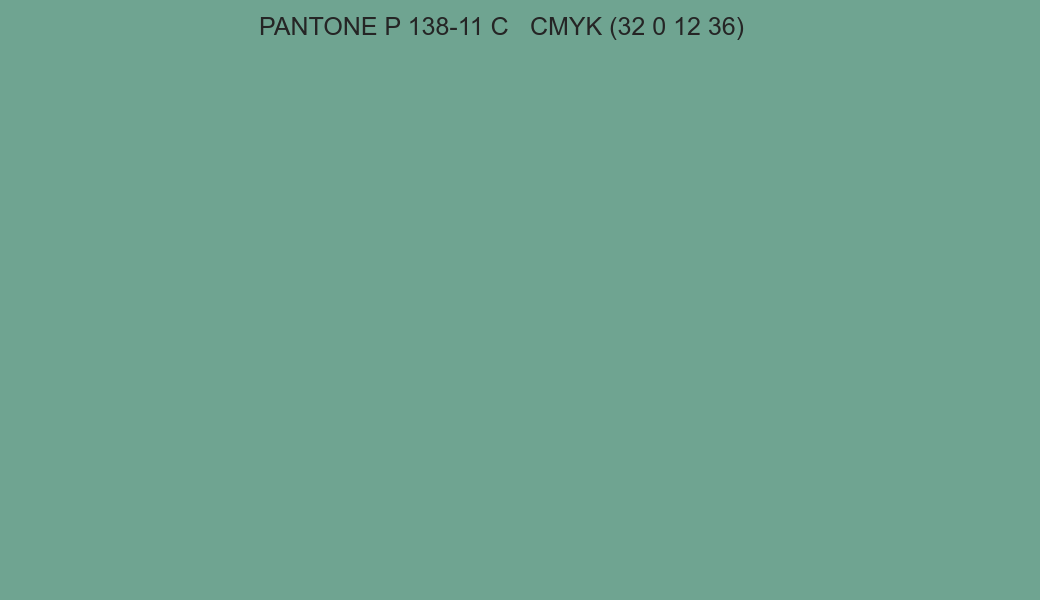 Color PANTONE P 138-11 C to CMYK (32 0 12 36) converter Color PANTONE P 138-11 C to CMYK (32 0 12 36) converter