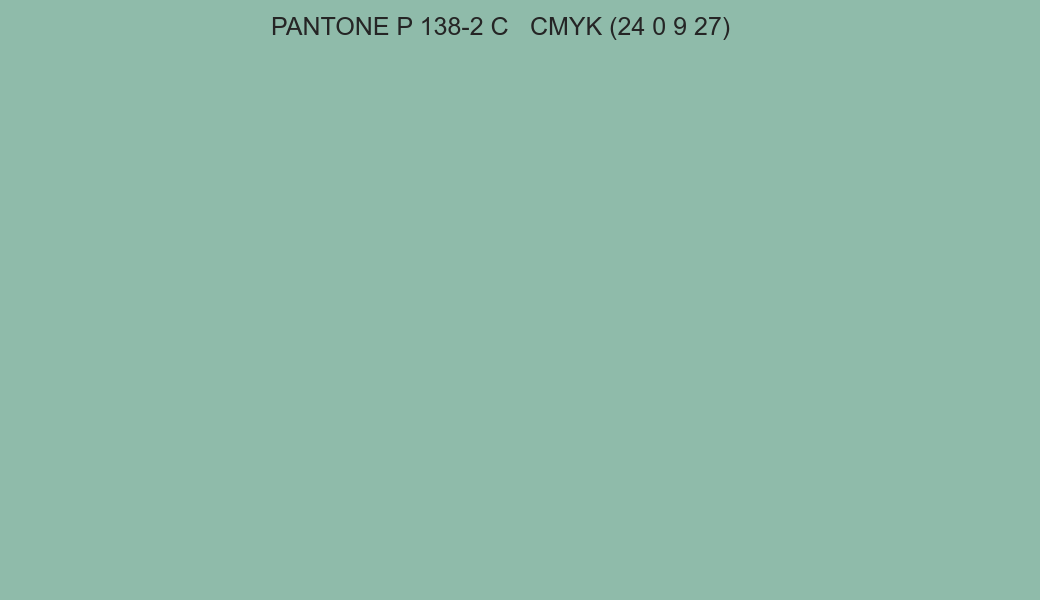 Color PANTONE P 138-2 C to CMYK (24 0 9 27) converter Color PANTONE P 138-2 C to CMYK (24 0 9 27) converter