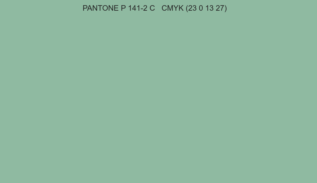 Color PANTONE P 141-2 C to CMYK (23 0 13 27) converter Color PANTONE P 141-2 C to CMYK (23 0 13 27) converter