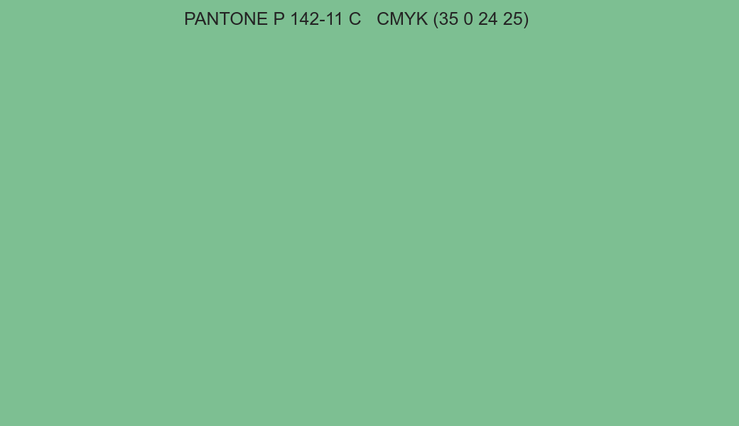 Color PANTONE P 142-11 C to CMYK (35 0 24 25) converter Color PANTONE P 142-11 C to CMYK (35 0 24 25) converter