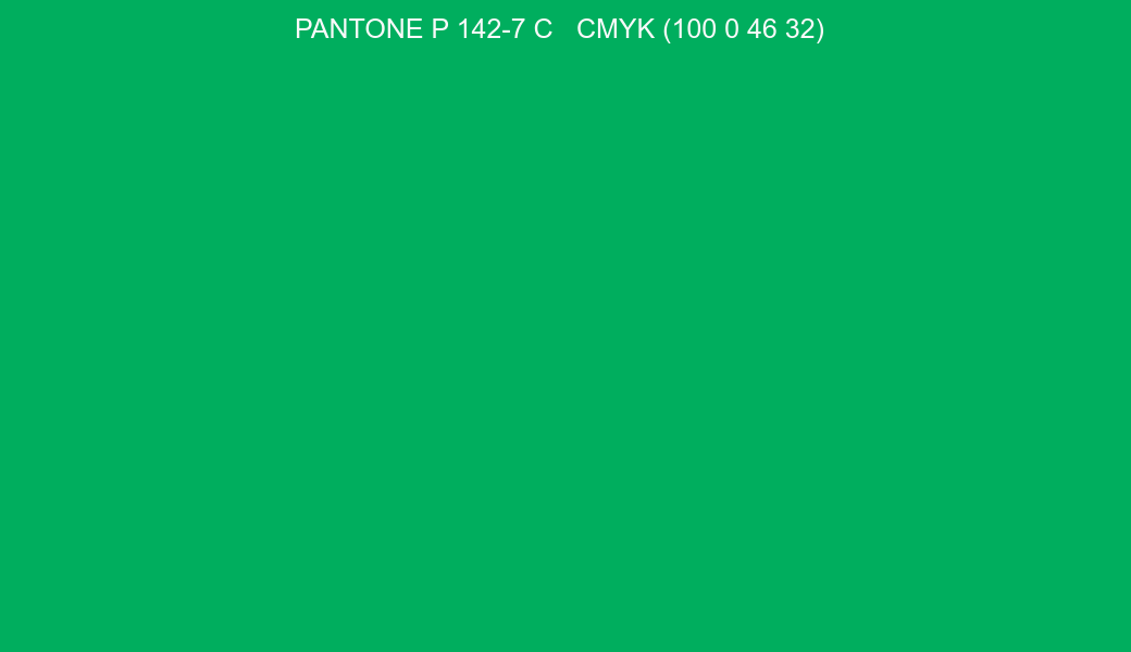 Color PANTONE P 142-7 C to CMYK (100 0 46 32) converter Color PANTONE P 142-7 C to CMYK (100 0 46 32) converter