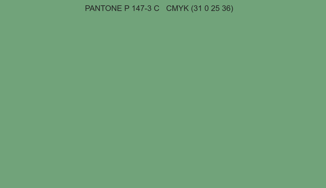 Color PANTONE P 147-3 C to CMYK (31 0 25 36) converter Color PANTONE P 147-3 C to CMYK (31 0 25 36) converter