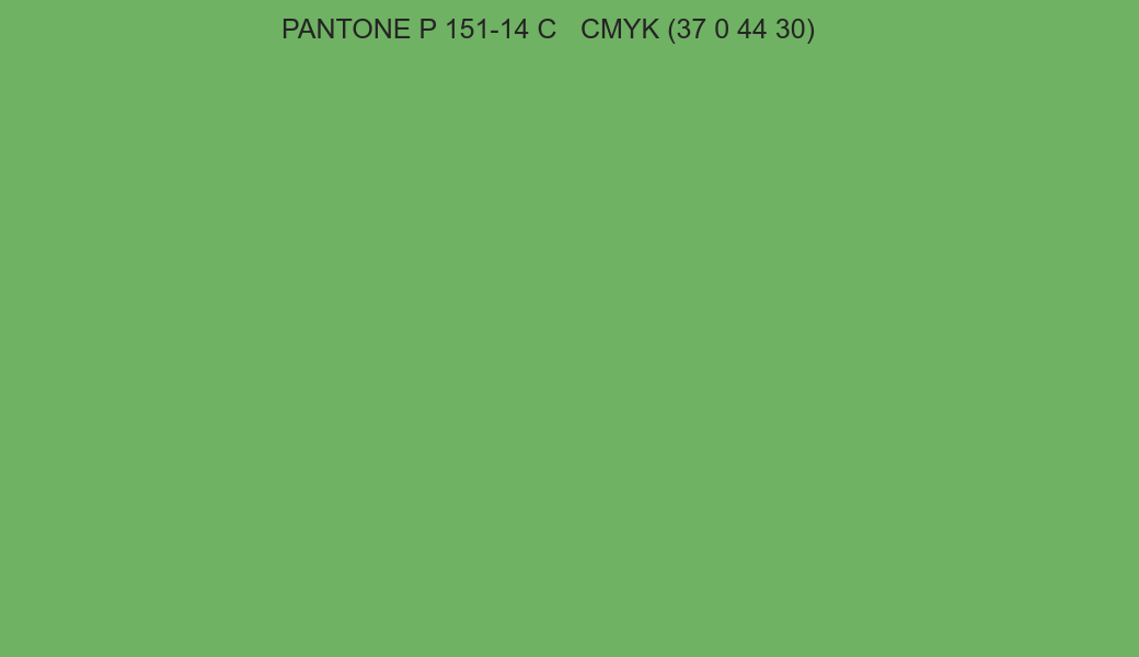 Color PANTONE P 151-14 C to CMYK (37 0 44 30) converter Color PANTONE P 151-14 C to CMYK (37 0 44 30) converter