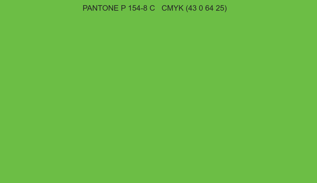 Color PANTONE P 154-8 C to CMYK (43 0 64 25) converter Color PANTONE P 154-8 C to CMYK (43 0 64 25) converter