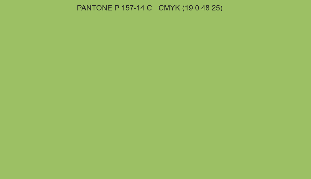Color PANTONE P 157-14 C to CMYK (19 0 48 25) converter Color PANTONE P 157-14 C to CMYK (19 0 48 25) converter