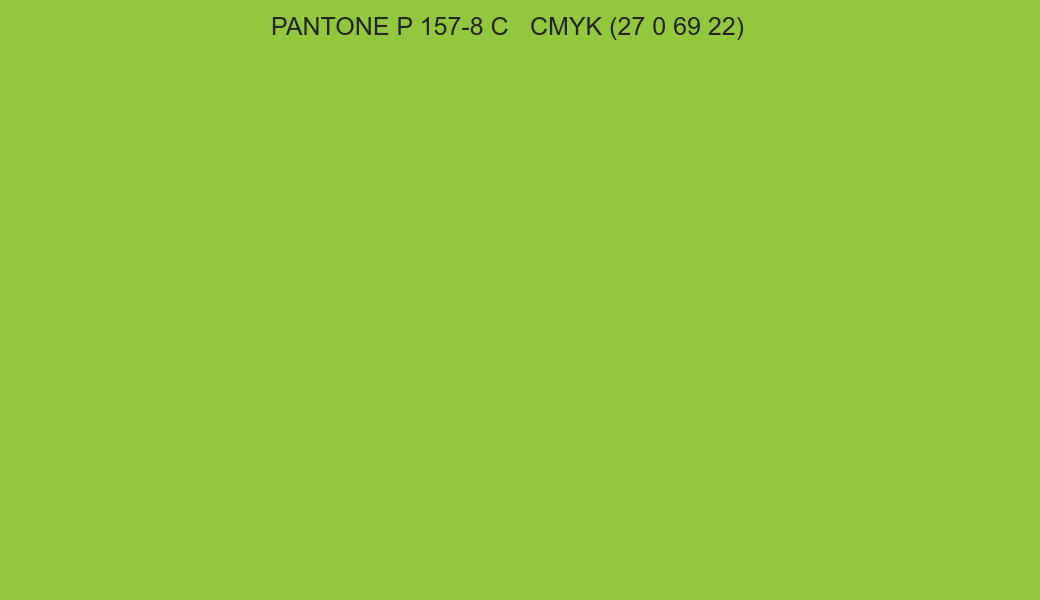 Color PANTONE P 157-8 C to CMYK (27 0 69 22) converter Color PANTONE P 157-8 C to CMYK (27 0 69 22) converter