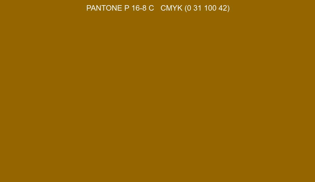 Color PANTONE P 16-8 C to CMYK (0 31 100 42) converter Color PANTONE P 16-8 C to CMYK (0 31 100 42) converter