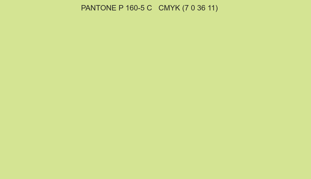Color PANTONE P 160-5 C to CMYK (7 0 36 11) converter Color PANTONE P 160-5 C to CMYK (7 0 36 11) converter