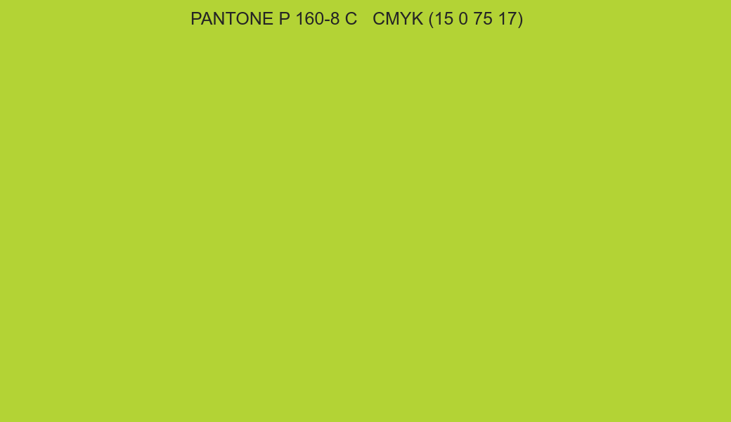 Color PANTONE P 160-8 C to CMYK (15 0 75 17) converter Color PANTONE P 160-8 C to CMYK (15 0 75 17) converter