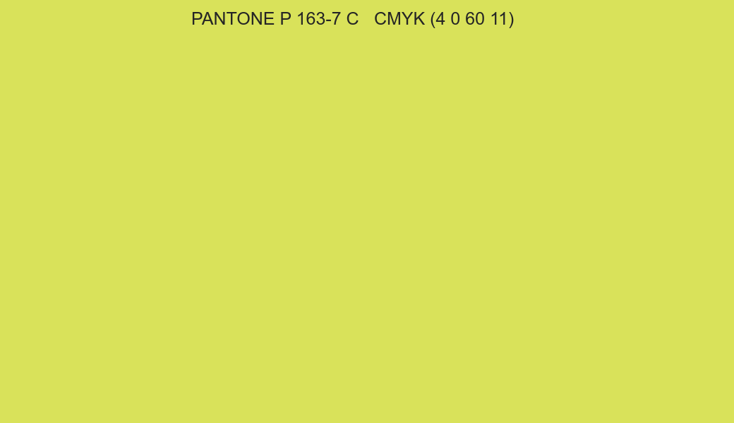 Color PANTONE P 163-7 C to CMYK (4 0 60 11) converter Color PANTONE P 163-7 C to CMYK (4 0 60 11) converter