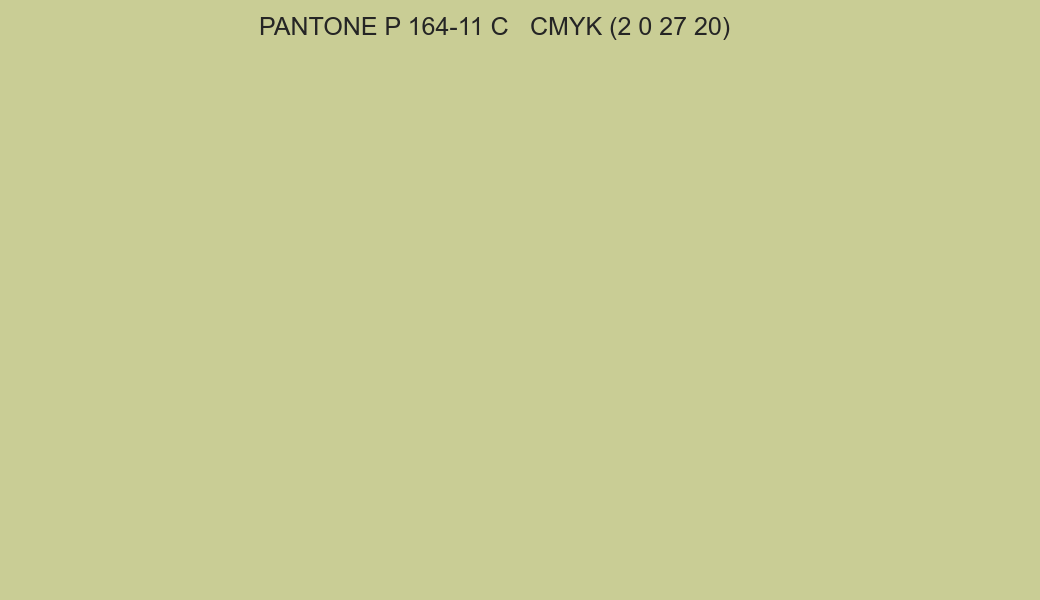 Color PANTONE P 164-11 C to CMYK (2 0 27 20) converter Color PANTONE P 164-11 C to CMYK (2 0 27 20) converter