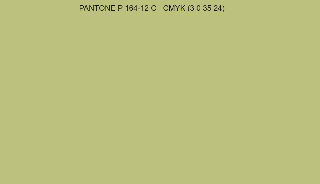 Color PANTONE P 164-12 C to CMYK (3 0 35 24) converter Color PANTONE P 164-12 C to CMYK (3 0 35 24) converter