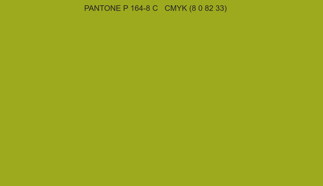 Color PANTONE P 164-8 C to CMYK (8 0 82 33) converter Color PANTONE P 164-8 C to CMYK (8 0 82 33) converter
