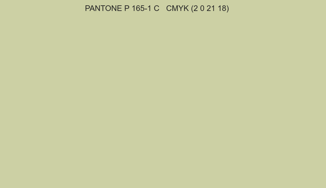 Color PANTONE P 165-1 C to CMYK (2 0 21 18) converter Color PANTONE P 165-1 C to CMYK (2 0 21 18) converter