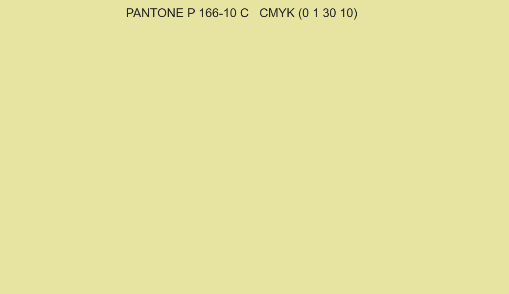 Color PANTONE P 166-10 C to CMYK (0 1 30 10) converter Color PANTONE P 166-10 C to CMYK (0 1 30 10) converter