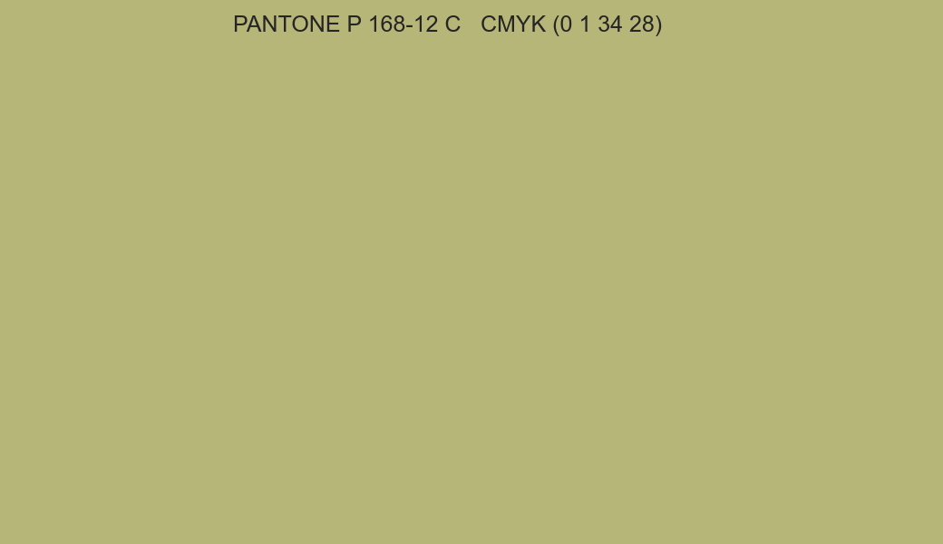 Color PANTONE P 168-12 C to CMYK (0 1 34 28) converter Color PANTONE P 168-12 C to CMYK (0 1 34 28) converter