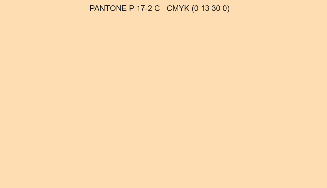 Color PANTONE P 17-2 C to CMYK (0 13 30 0) converter Color PANTONE P 17-2 C to CMYK (0 13 30 0) converter