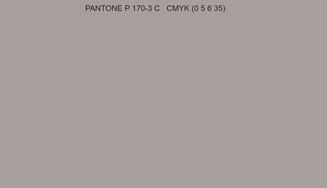 Color PANTONE P 170-3 C to CMYK (0 5 6 35) converter Color PANTONE P 170-3 C to CMYK (0 5 6 35) converter