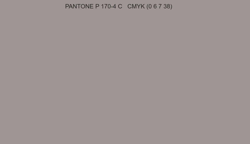 Color PANTONE P 170-4 C to CMYK (0 6 7 38) converter Color PANTONE P 170-4 C to CMYK (0 6 7 38) converter