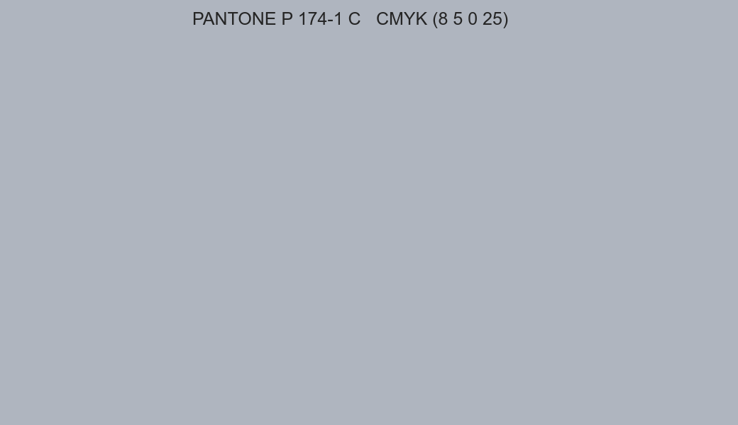 Color PANTONE P 174-1 C to CMYK (8 5 0 25) converter Color PANTONE P 174-1 C to CMYK (8 5 0 25) converter