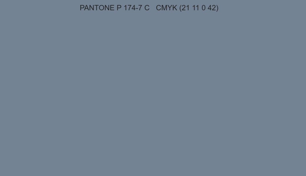 Color PANTONE P 174-7 C to CMYK (21 11 0 42) converter Color PANTONE P 174-7 C to CMYK (21 11 0 42) converter