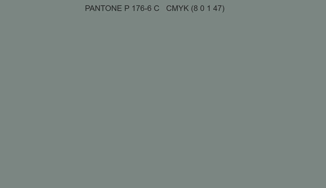 Color PANTONE P 176-6 C to CMYK (8 0 1 47) converter Color PANTONE P 176-6 C to CMYK (8 0 1 47) converter