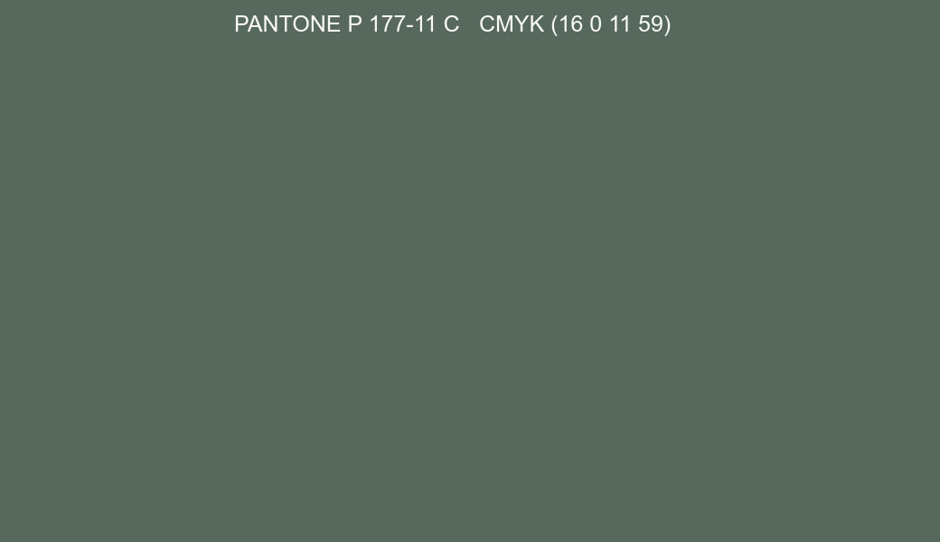 Color PANTONE P 177-11 C to CMYK (16 0 11 59) converter Color PANTONE P 177-11 C to CMYK (16 0 11 59) converter