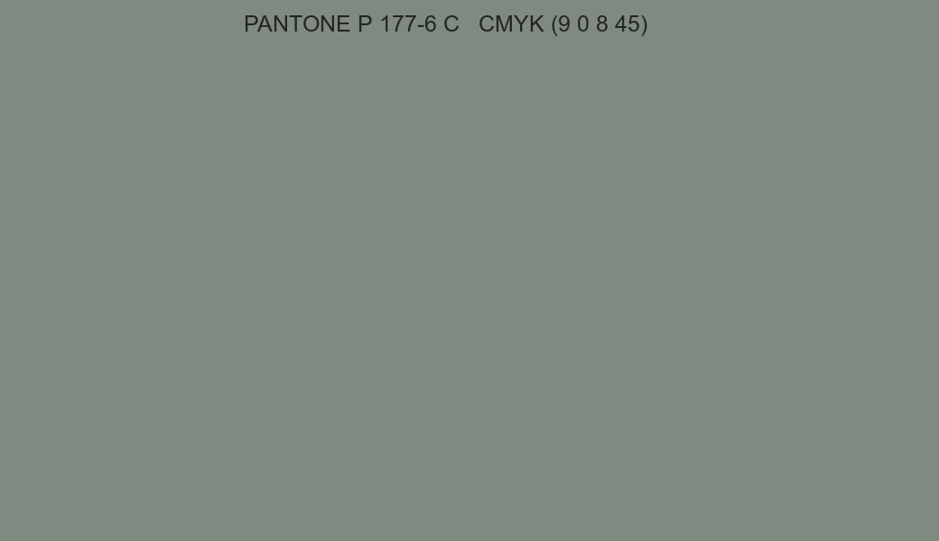 Color PANTONE P 177-6 C to CMYK (9 0 8 45) converter Color PANTONE P 177-6 C to CMYK (9 0 8 45) converter