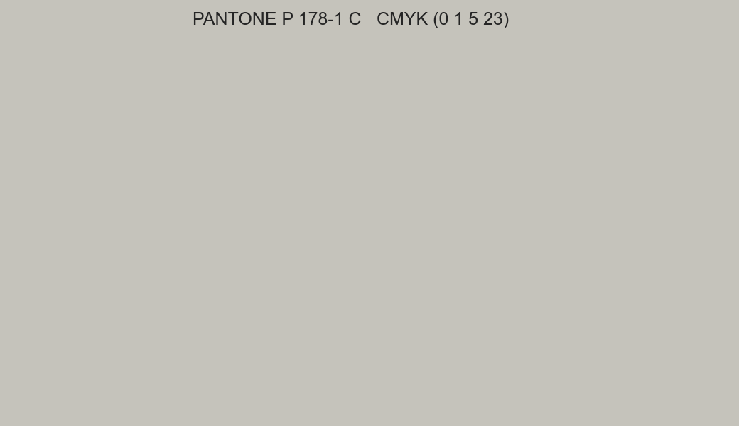 Color PANTONE P 178-1 C to CMYK (0 1 5 23) converter Color PANTONE P 178-1 C to CMYK (0 1 5 23) converter