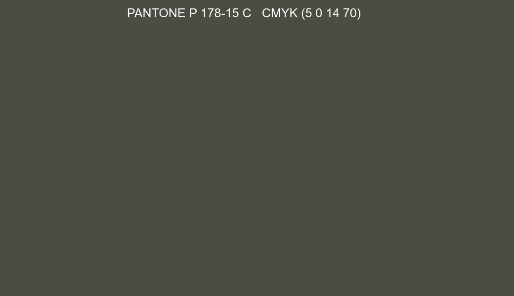 Color PANTONE P 178-15 C to CMYK (5 0 14 70) converter Color PANTONE P 178-15 C to CMYK (5 0 14 70) converter