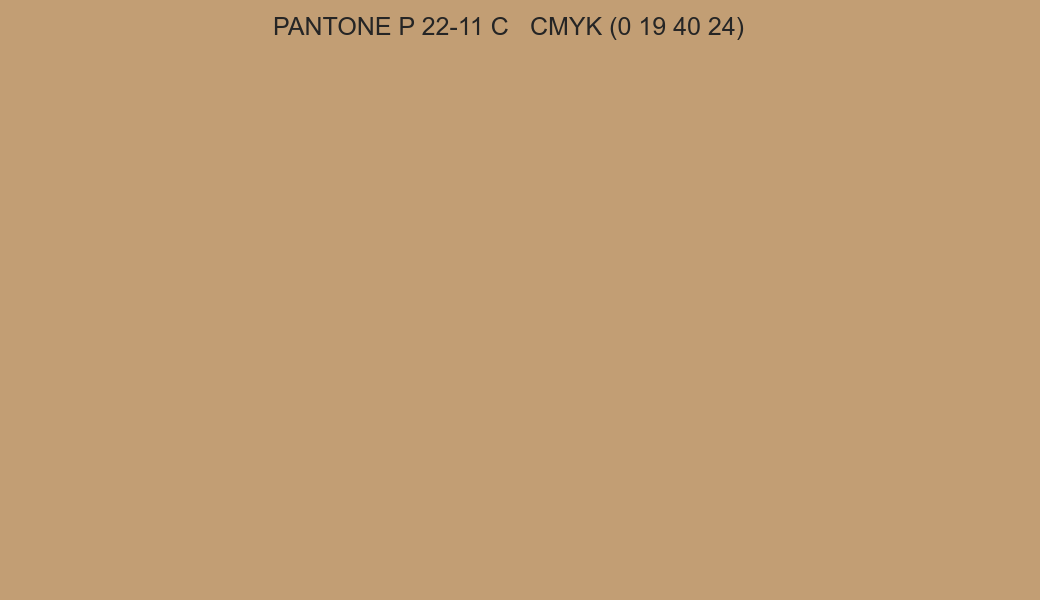 Color PANTONE P 22-11 C to CMYK (0 19 40 24) converter Color PANTONE P 22-11 C to CMYK (0 19 40 24) converter