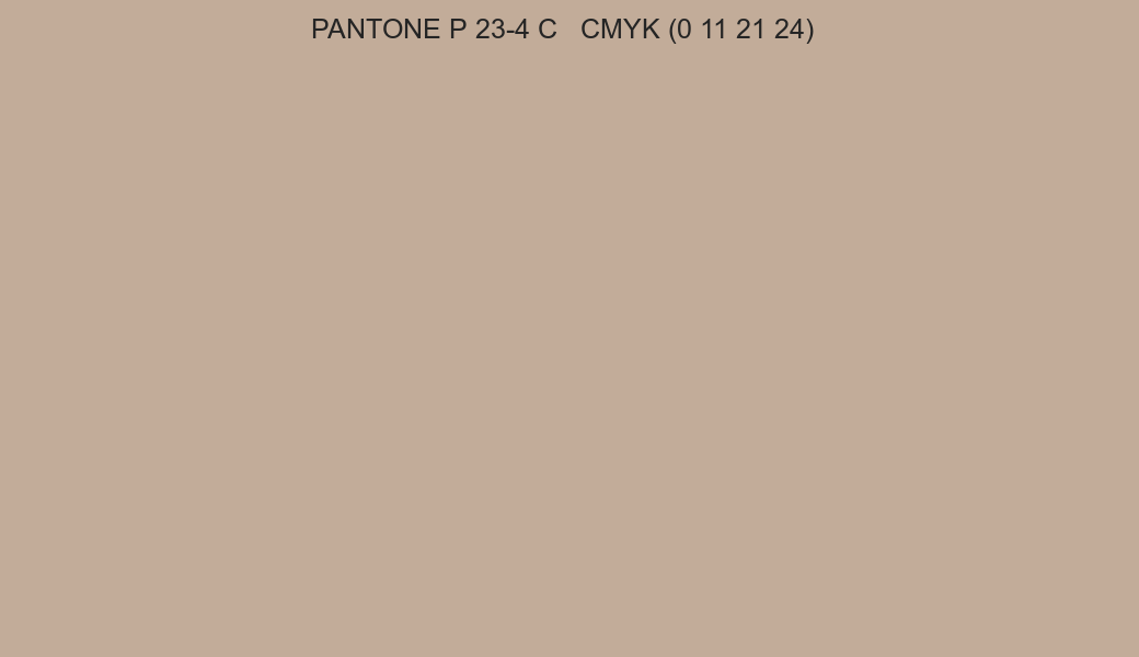 Color PANTONE P 23-4 C to CMYK (0 11 21 24) converter Color PANTONE P 23-4 C to CMYK (0 11 21 24) converter