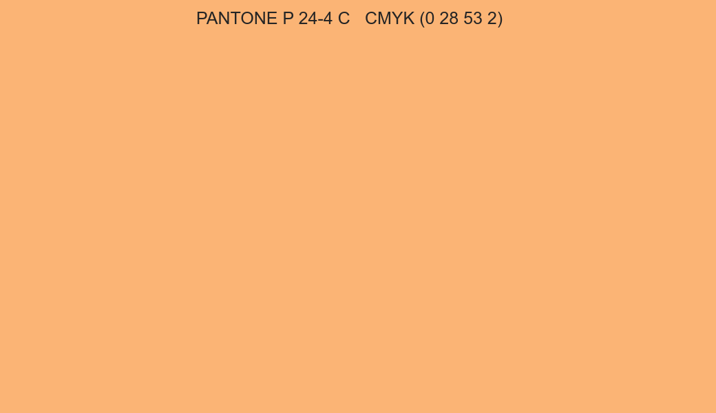 Color PANTONE P 24-4 C to CMYK (0 28 53 2) converter Color PANTONE P 24-4 C to CMYK (0 28 53 2) converter